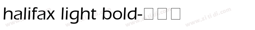 halifax light bold字体转换
